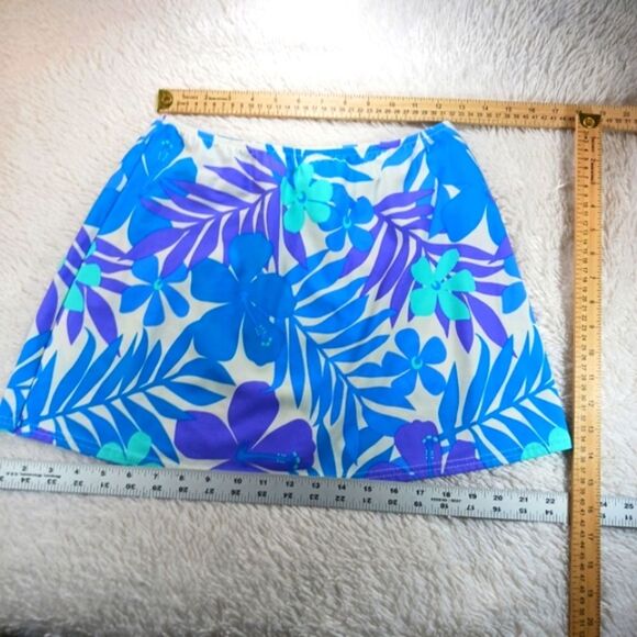 Venus Trio Vibrant Blue Purple Bikini Set with Halter Top, Bottom & Skirt Large. - Picture 11 of 11